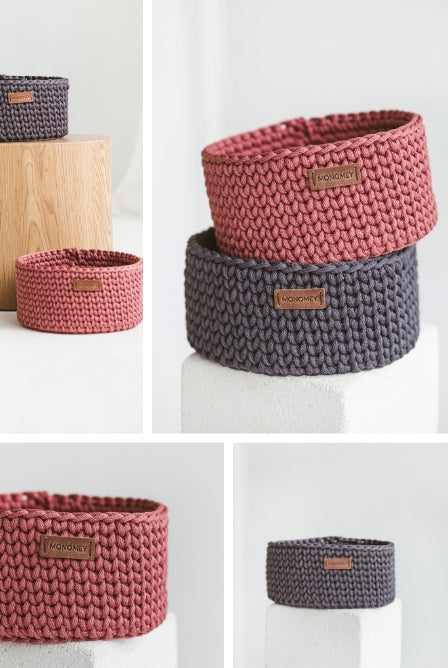 Medium crochet basket pattern stiff basket