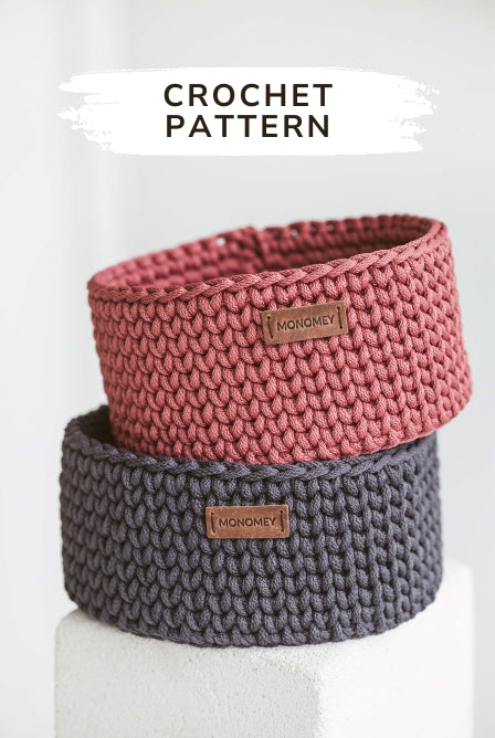 Medium crochet basket pattern
