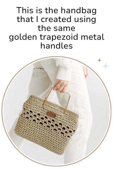 Metal handles for handbags