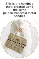 Metal handles for handbags