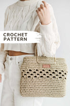 Modern crochet bag pattern Golden day