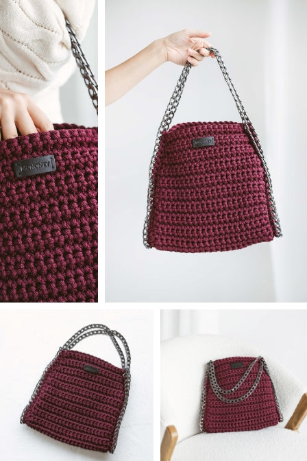 Modern crochet bag pattern