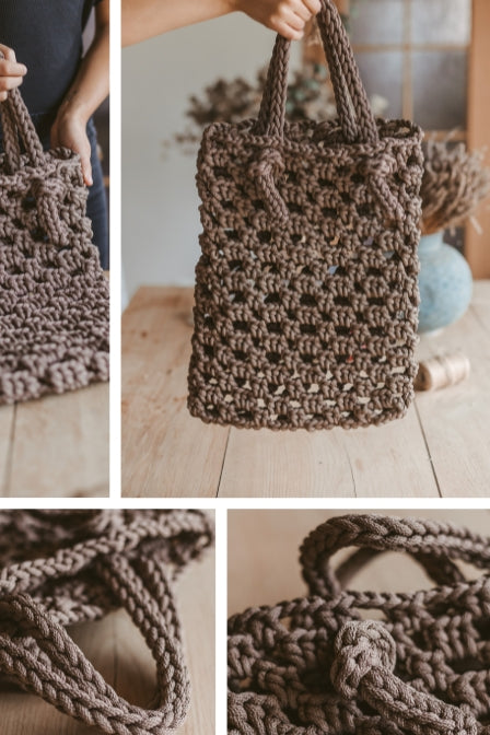 Modern crochet bag pattern