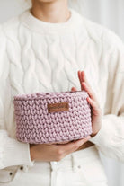 Round Small crochet basket pattern