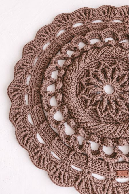 Round crochet rug pattern MonoMey Studio