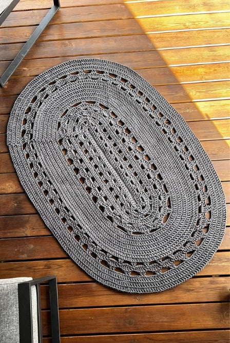 Round crochet rug pattern