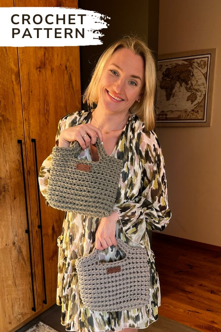 Small crochet bag pattern Small summer bag video tutorial