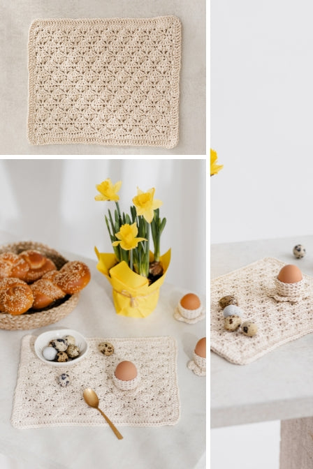 Square placemat Crochet pattern