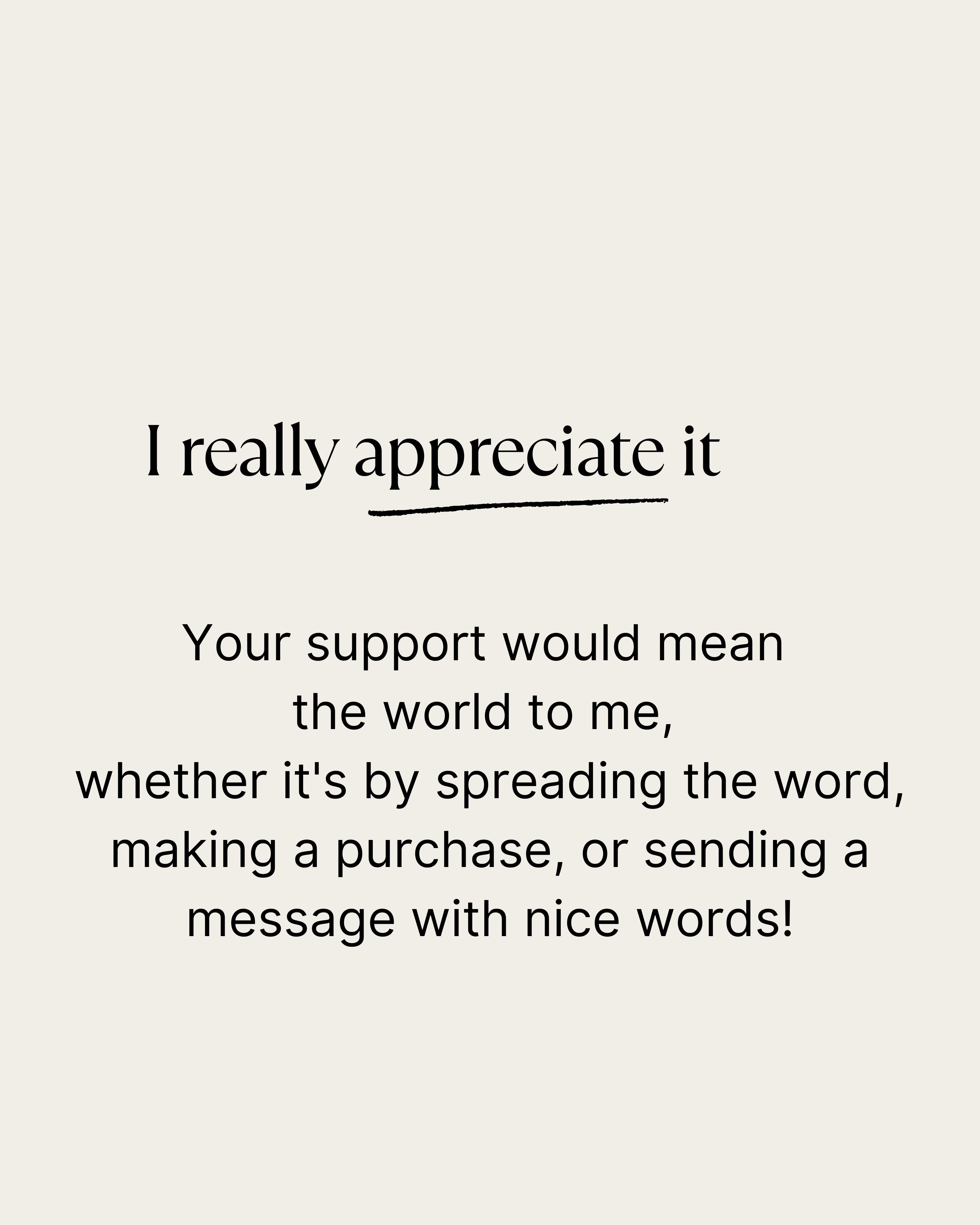 Crochet creations support