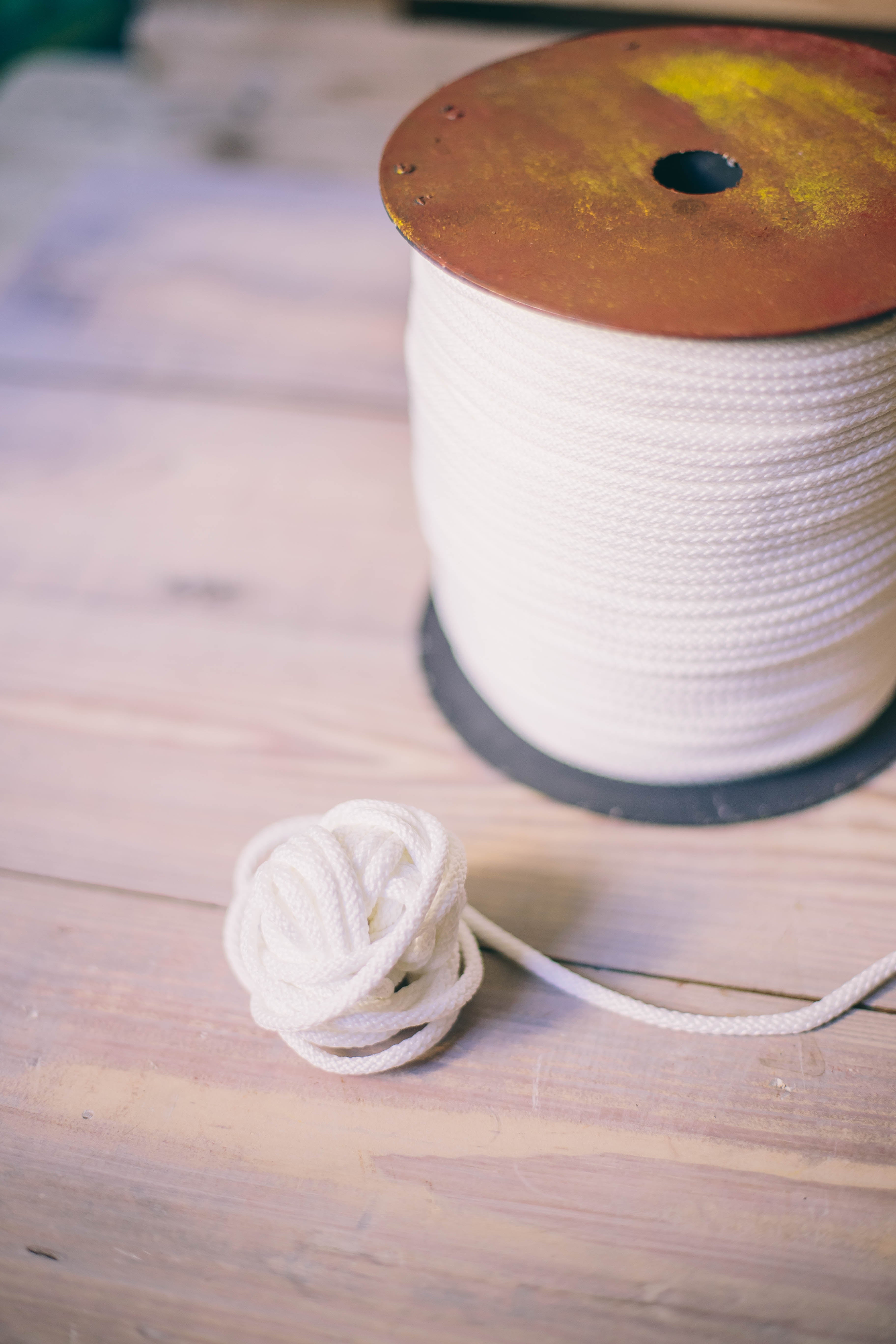 White macrame cord