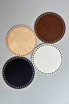 Wooden bases for crochet baskets