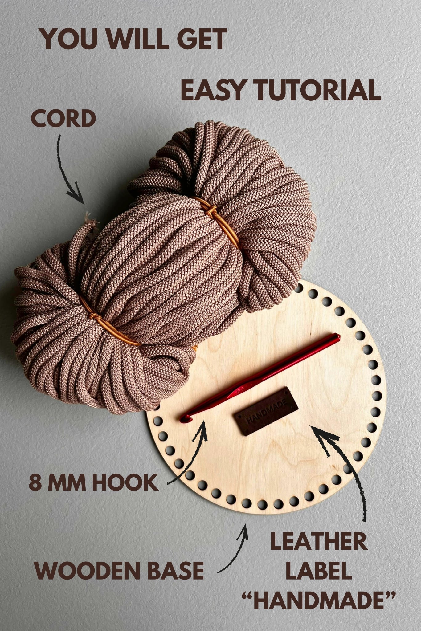 Crochet basket kit with all materials, what is included in the kit