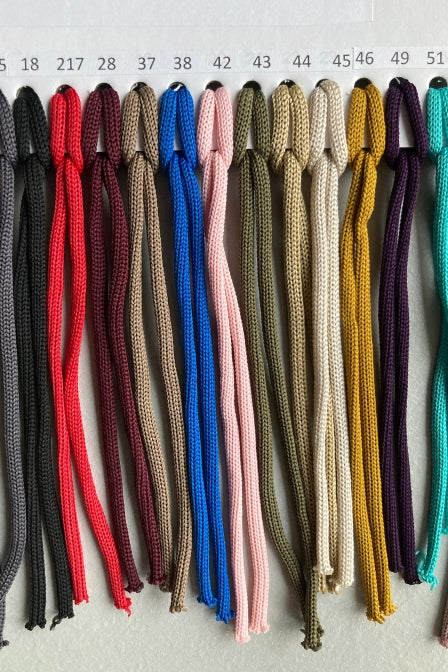 Colorful macrame cords