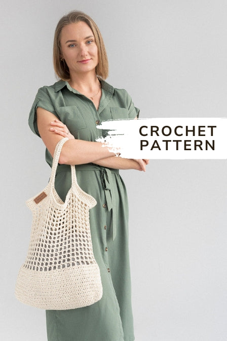 Crochet mesh bag pattern