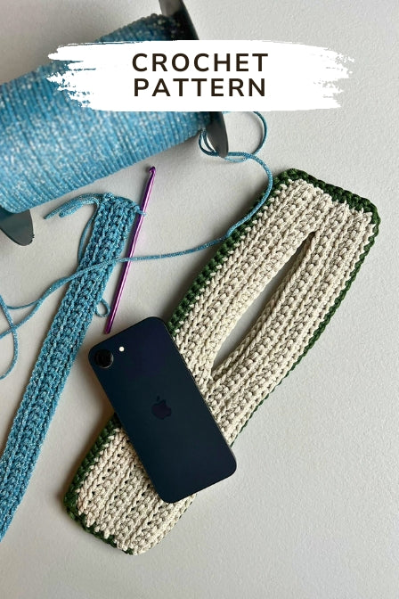 iPhone pocket pattern crochet finished result