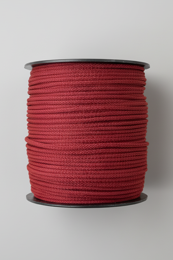 6mm Macrame Cord - Firebrick Red