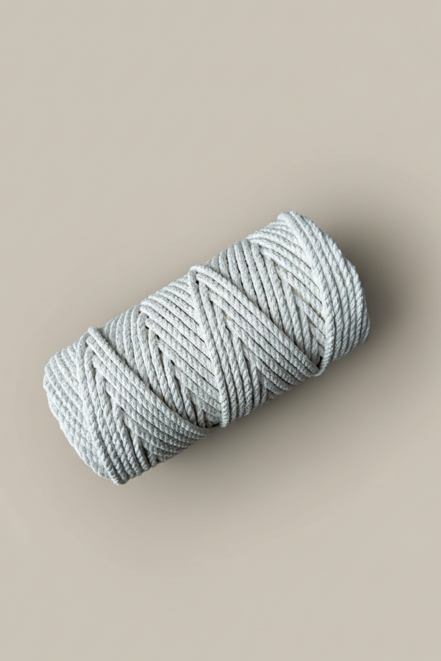 5.5mm macrame cord spool - extra chunky cotton twisted rope