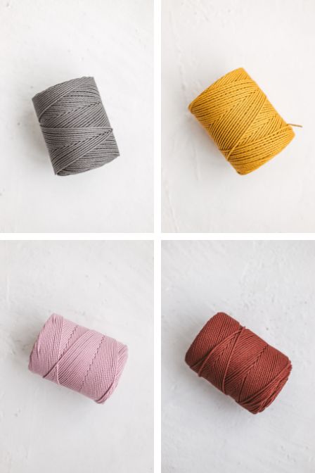 Twisted macrame cord